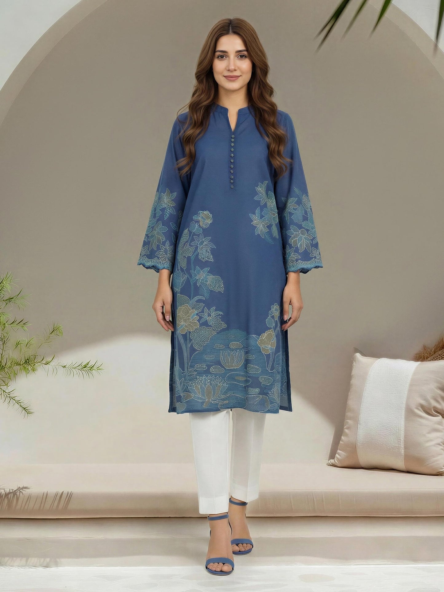 Lawn Shirt- Printed (Unstitched)