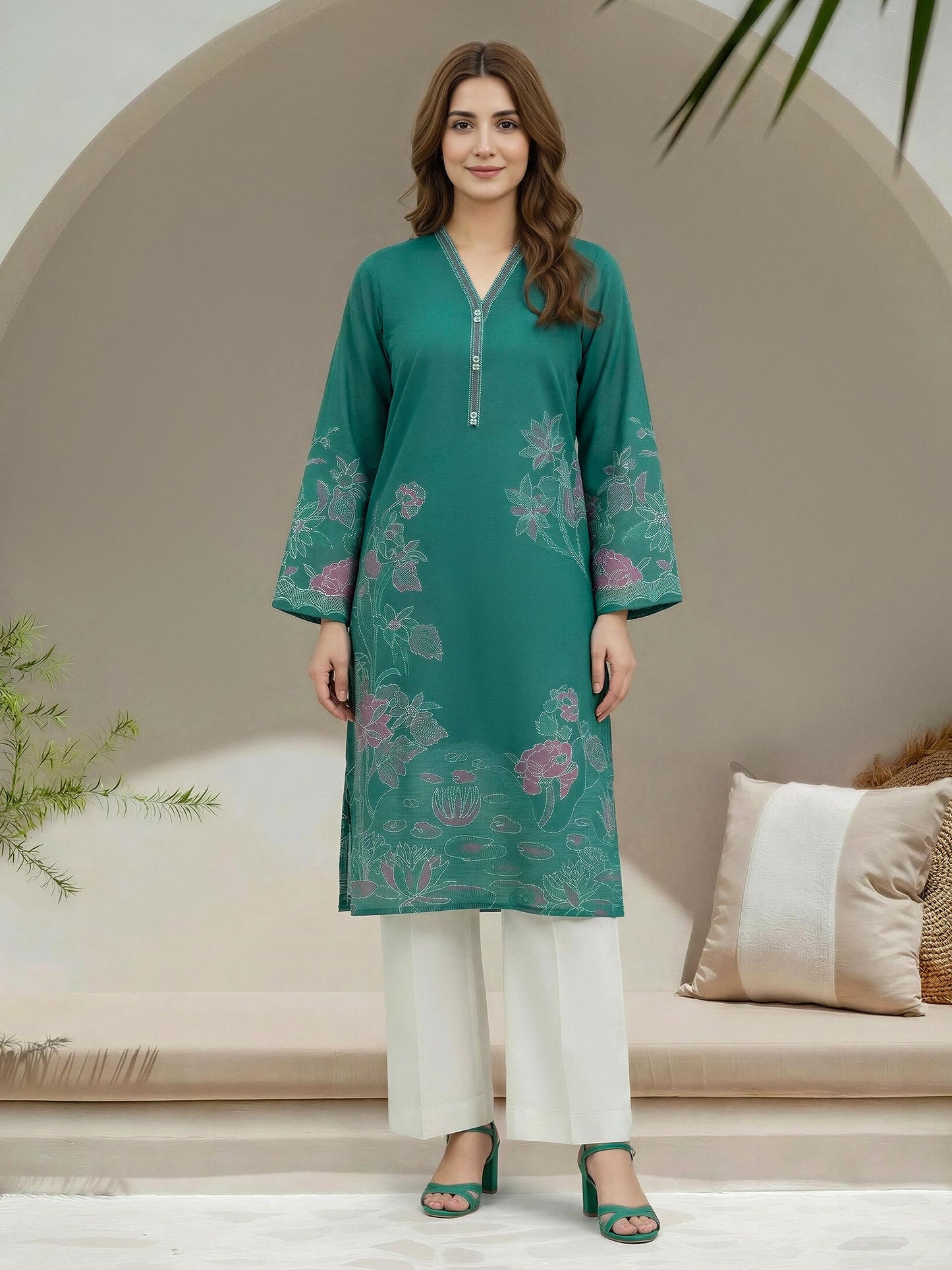 Lawn Shirt- Printed (Unstitched)