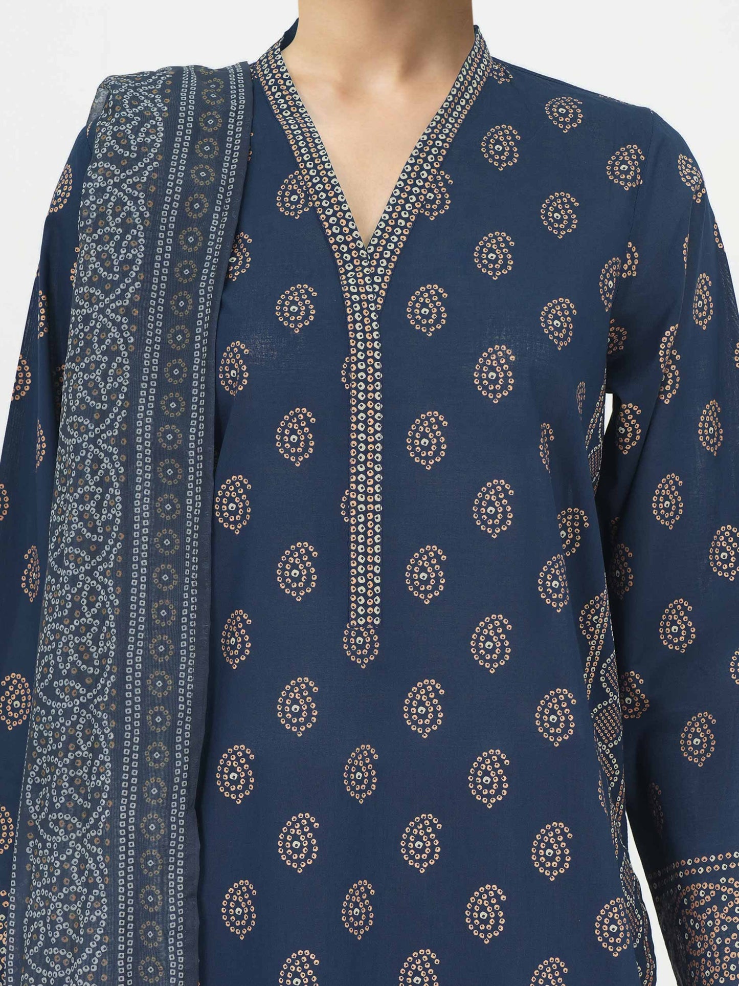 3 Piece Lawn Suit- Paste Printed (Unstitched)