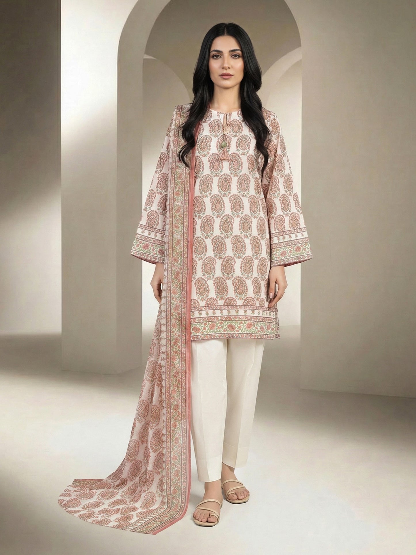 3 Piece Lawn Suit (Unstitched)