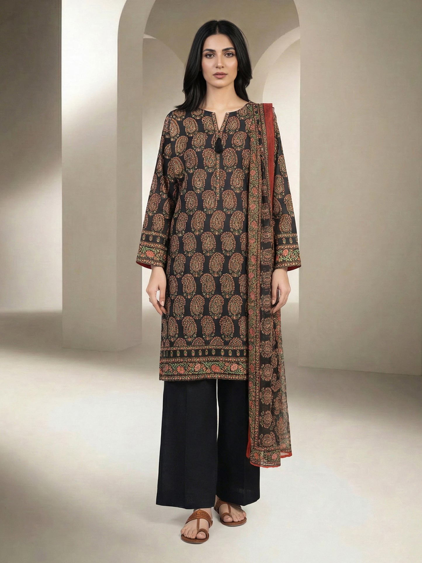 3 Piece Lawn Suit (Unstitched)
