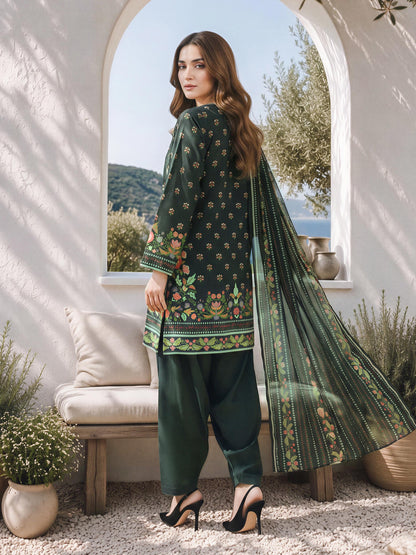 3 Piece Khaddar Suit (Unstitched)