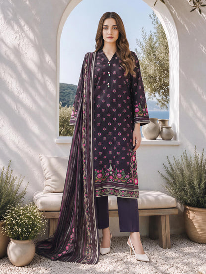 3 Piece Khaddar Suit (Unstitched)