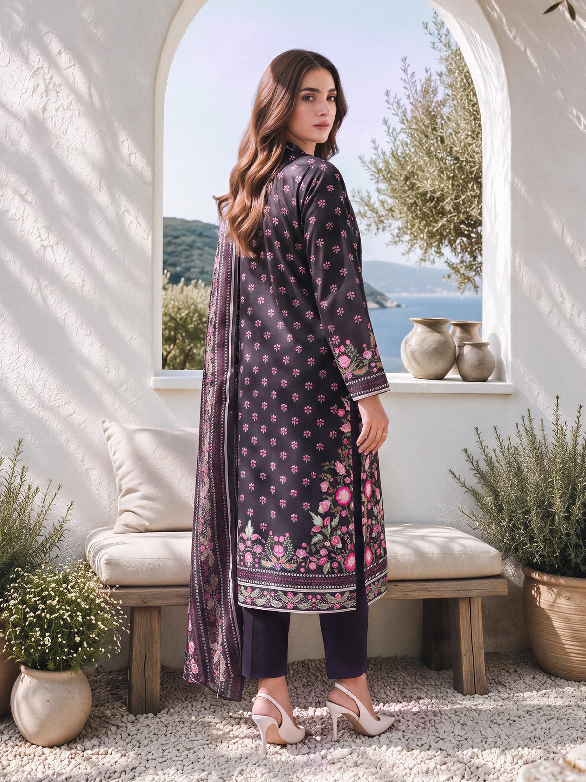 3 Piece Khaddar Suit (Unstitched)