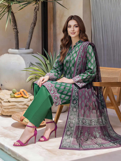 3 Piece Lawn Suit (Unstitched)