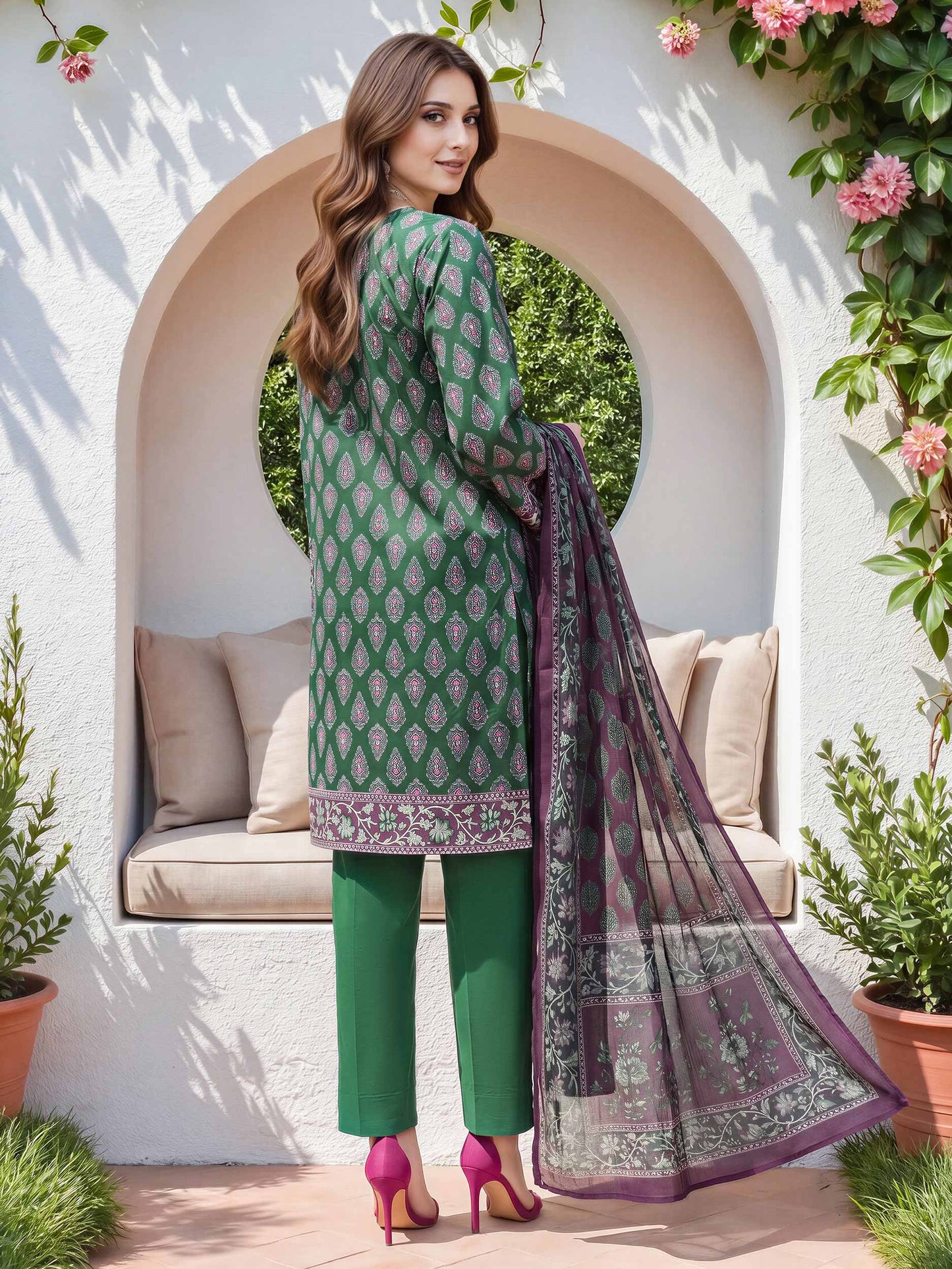 3 Piece Lawn Suit (Unstitched)