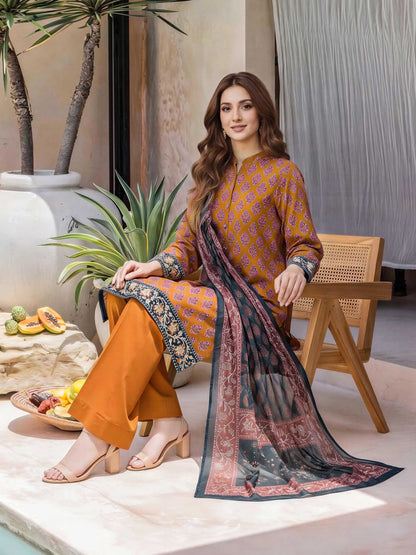 3 Piece Lawn Suit (Unstitched)