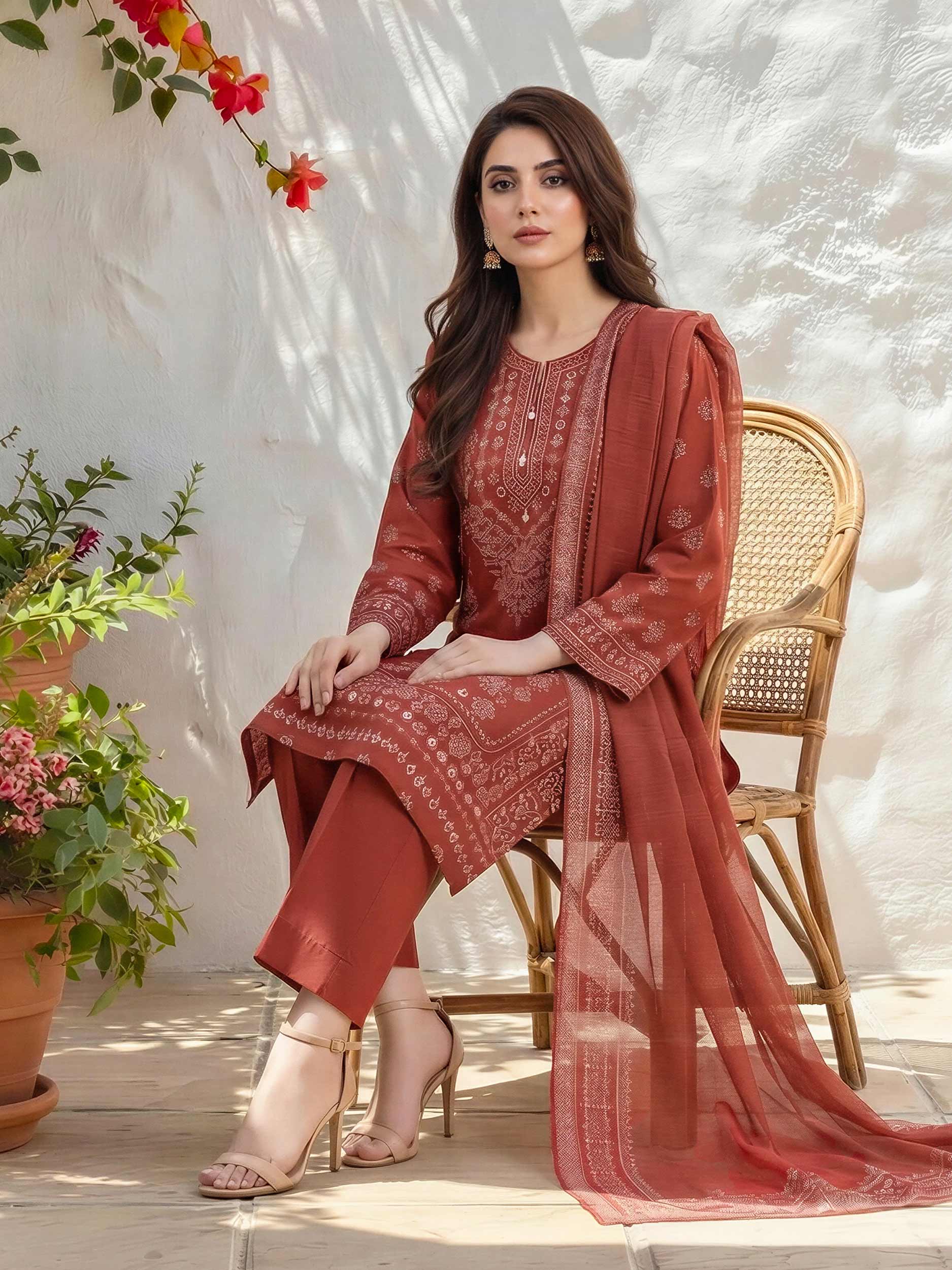 3 Piece Lawn Suit (Unstitched)