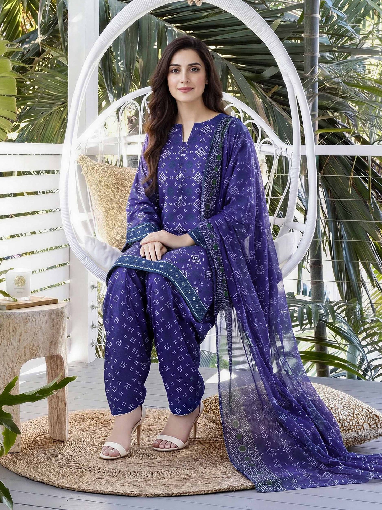 3 Piece Lawn Suit (Unstitched)