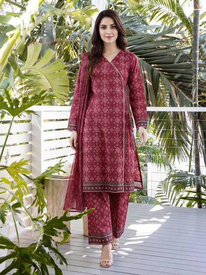 3 Piece Lawn Suit (Unstitched)