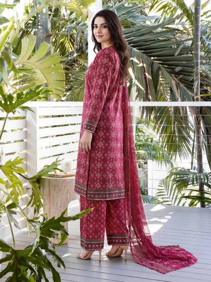 3 Piece Lawn Suit (Unstitched)