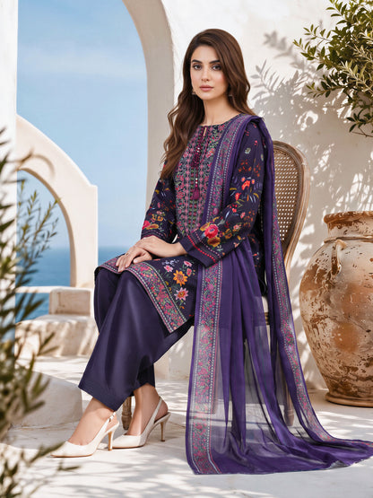 3 Piece Khaddar Suit (Unstitched)