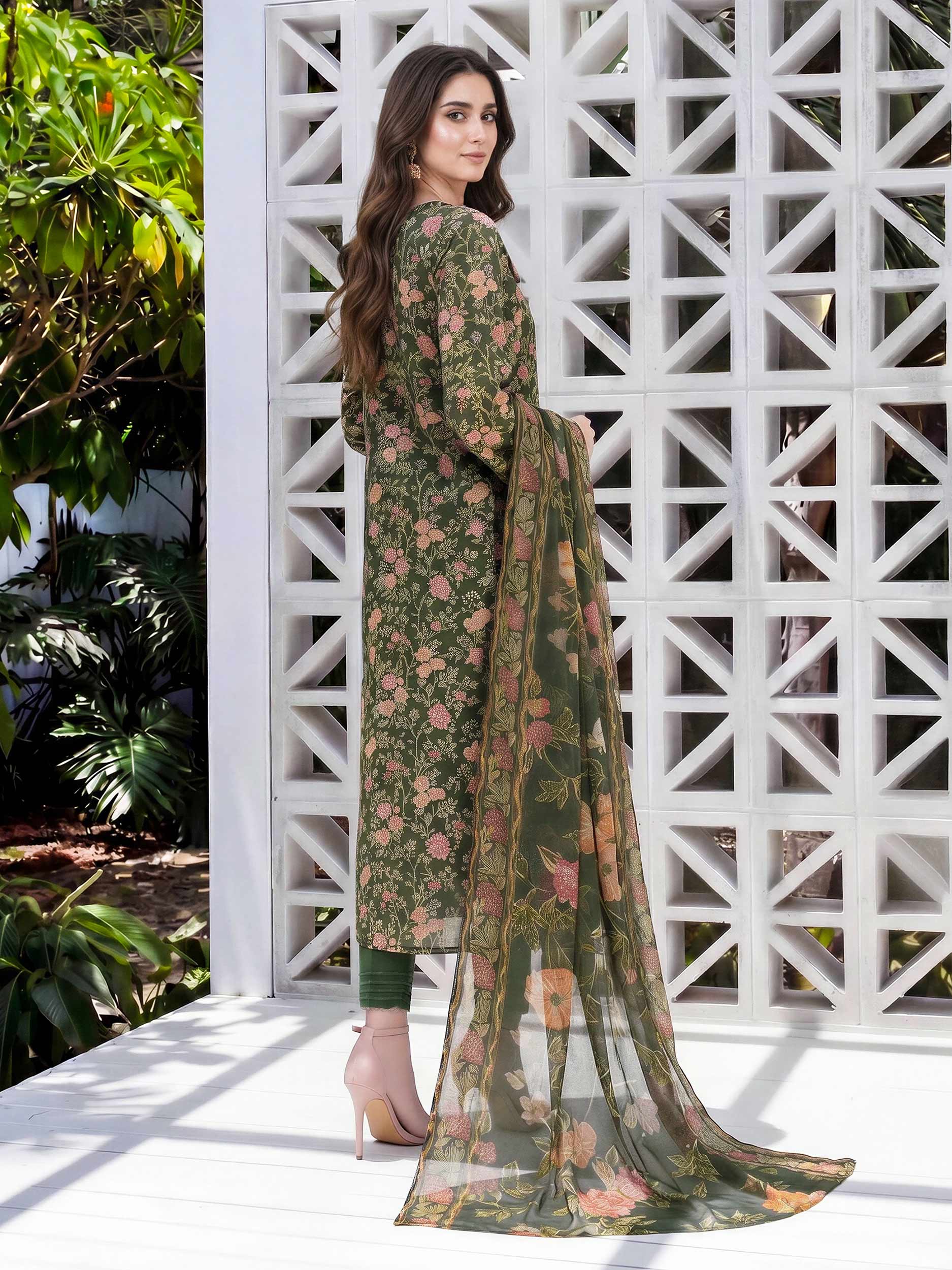 3 Piece Lawn Suit (Unstitched)