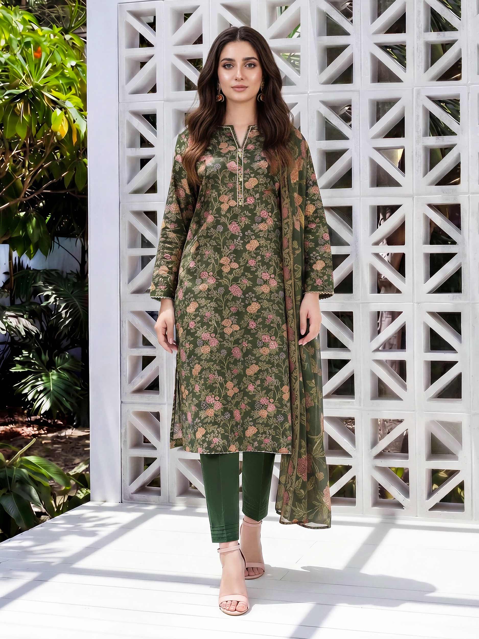 3 Piece Lawn Suit (Unstitched)