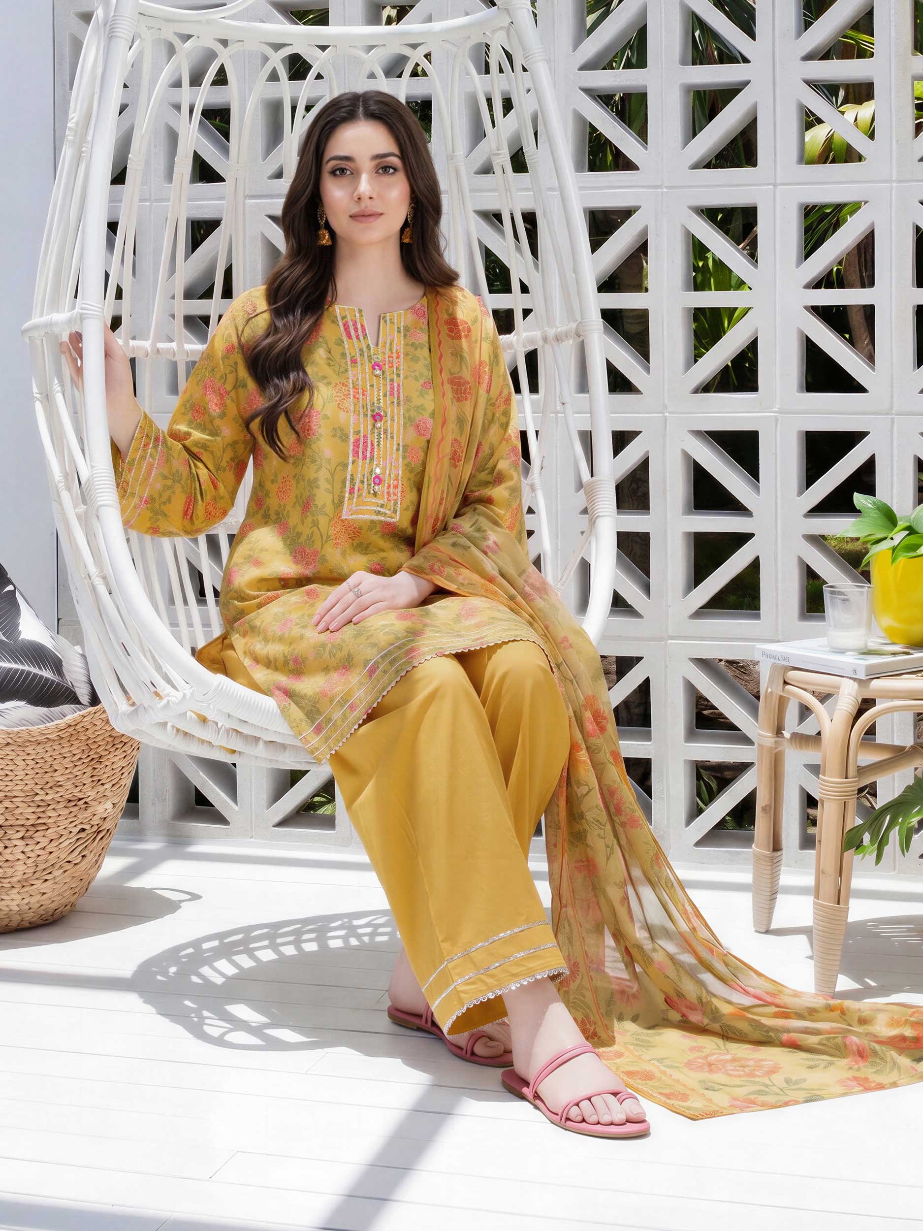 3 Piece Lawn Suit (Unstitched)