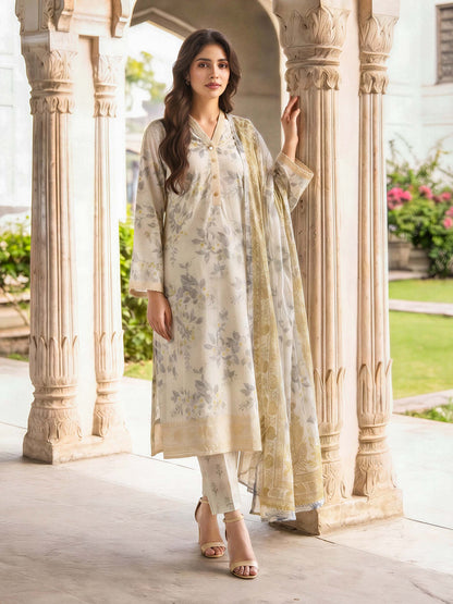 3 Piece Lawn Suit (Unstitched)