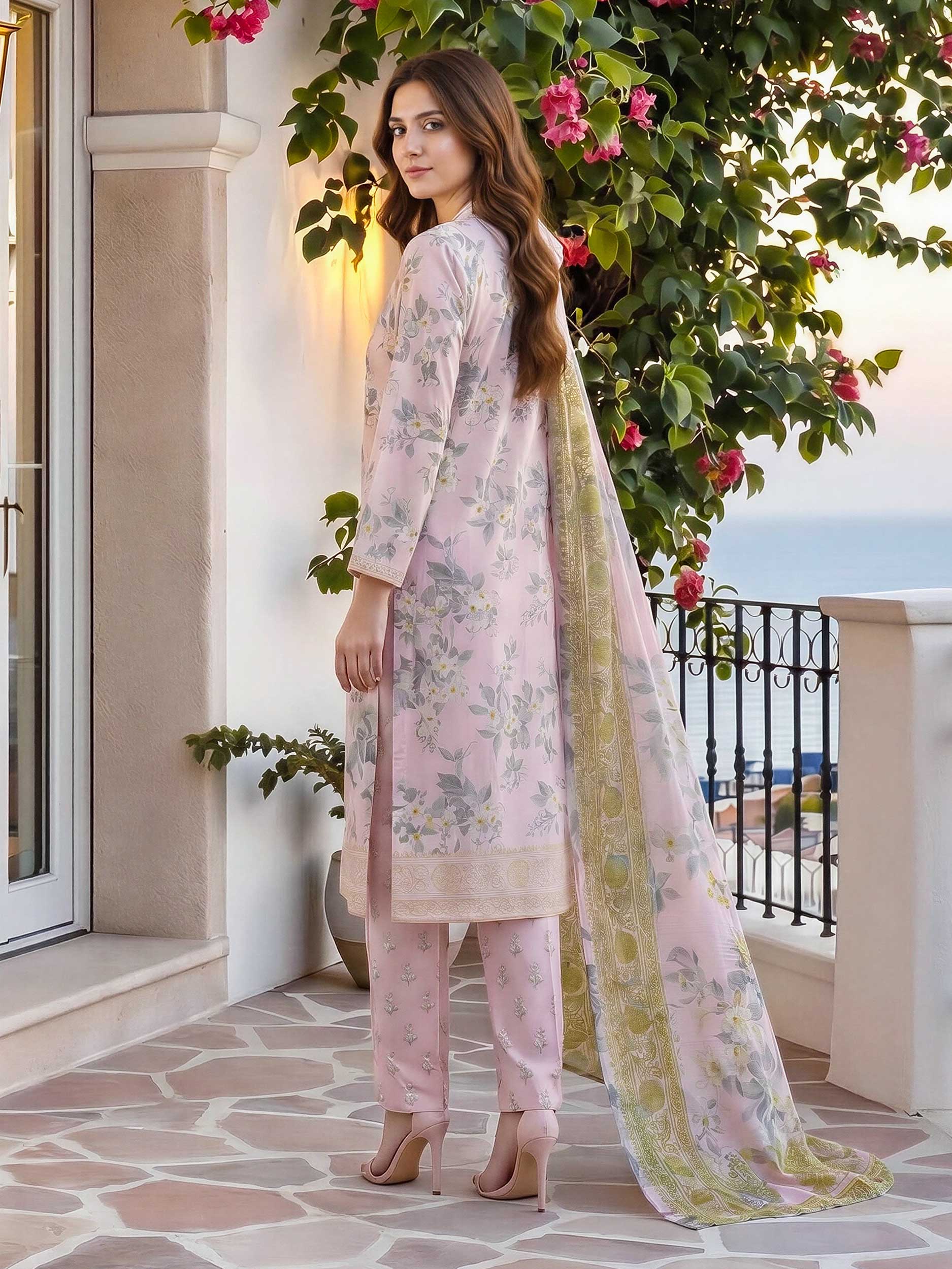3 Piece Lawn Suit (Unstitched)