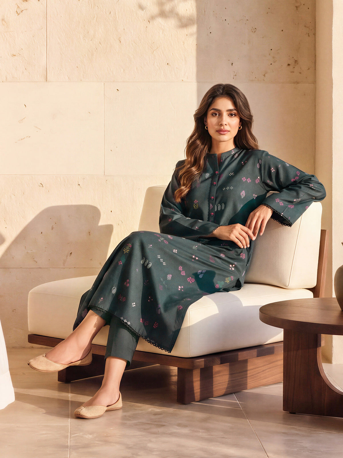 Poly Khaddar Shirt (Unstitched)