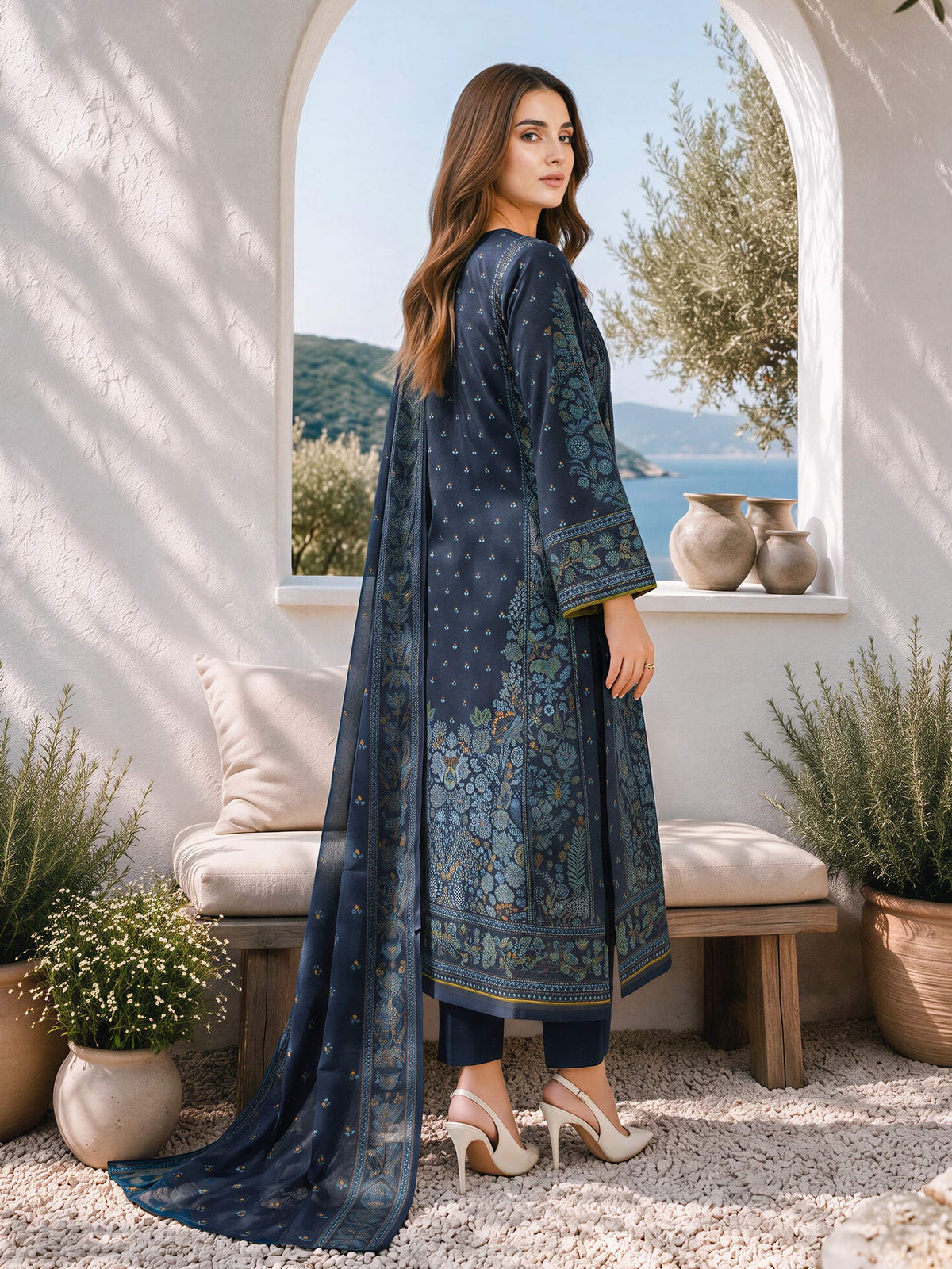 3 Piece Khaddar Suit- Embroidered (Unstitched)