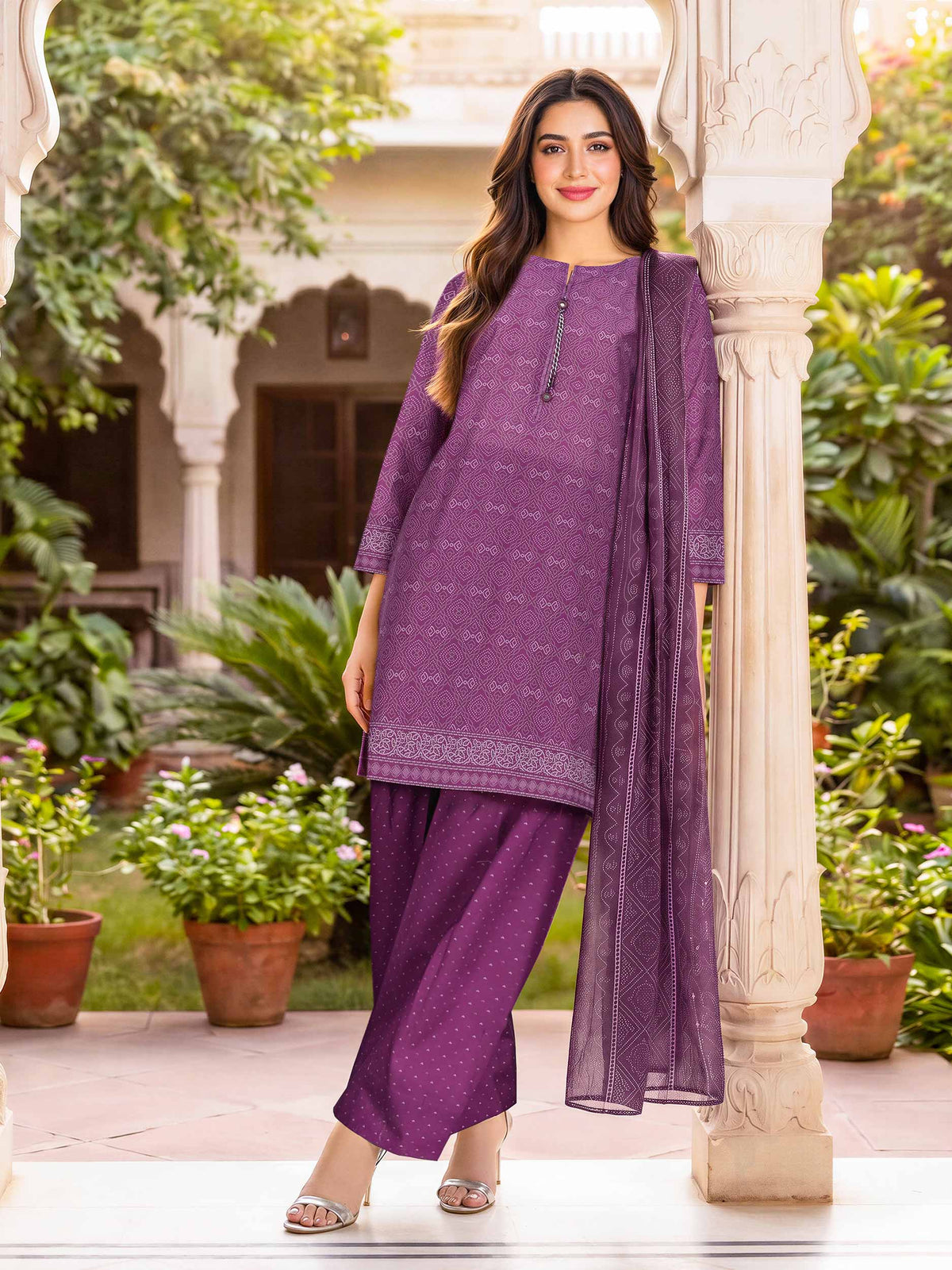 3 Piece Lawn Suit (Unstitched)