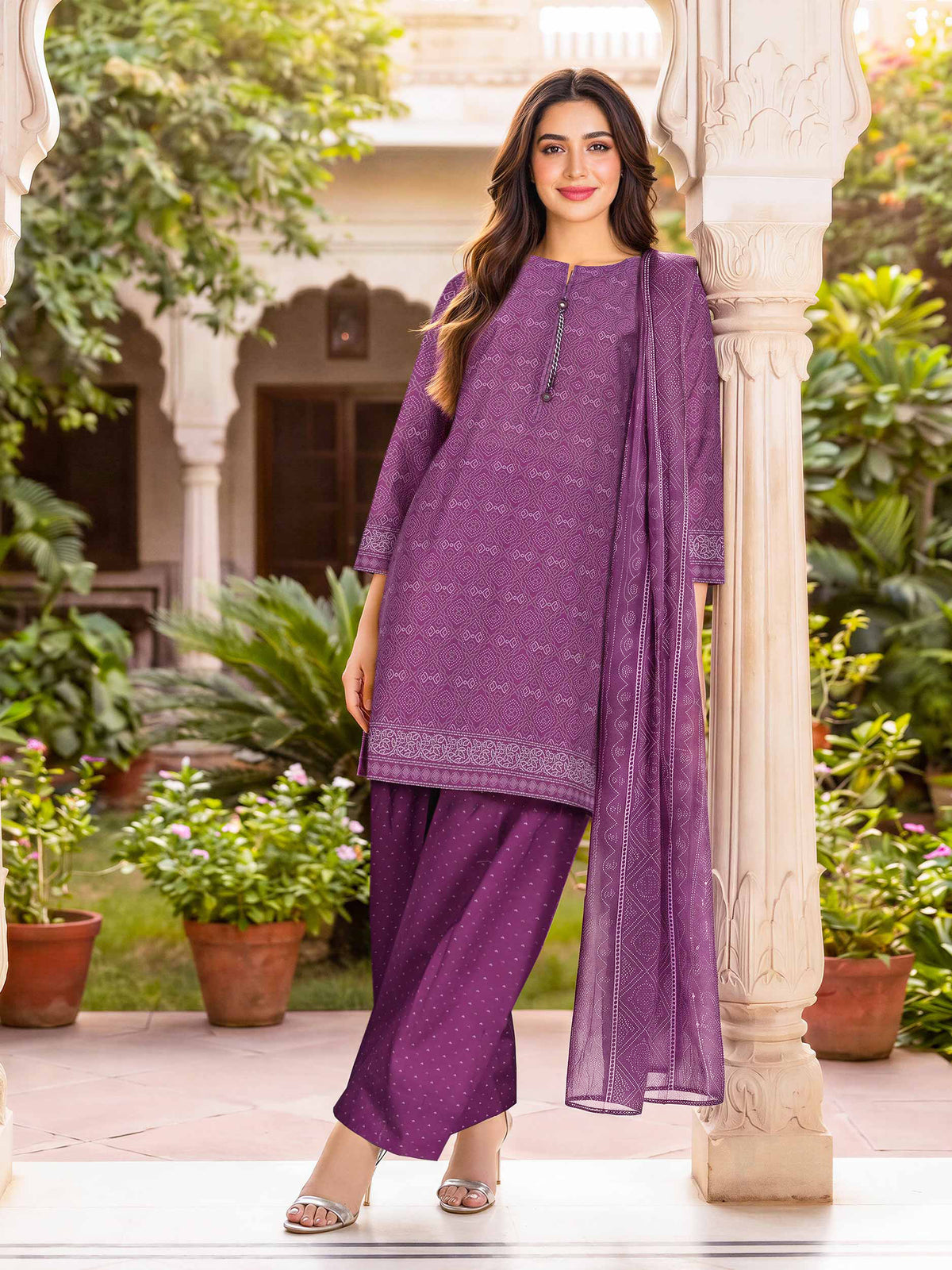3 Piece Lawn Suit (Unstitched)