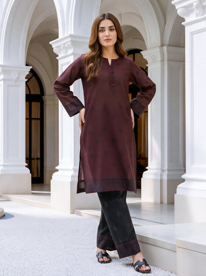 2 Piece Slub Khaddar Suit (Unstitched)