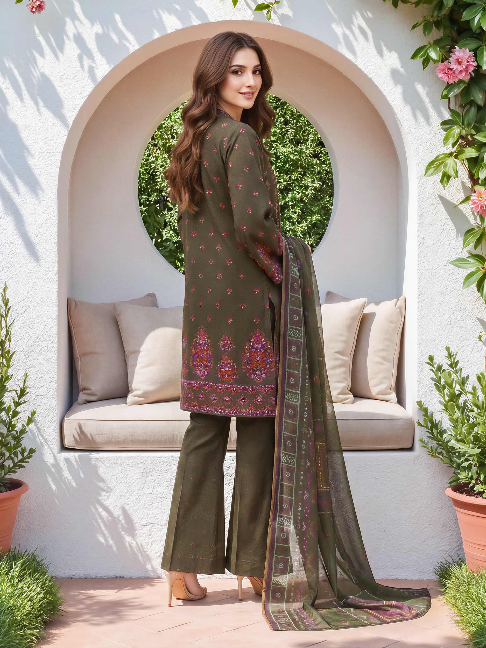 3 Piece Lawn Suit (Unstitched)