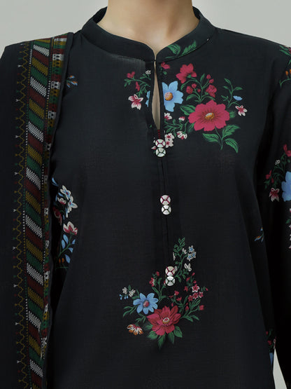 3 Piece Lawn Suit- Printed (Unstitched)