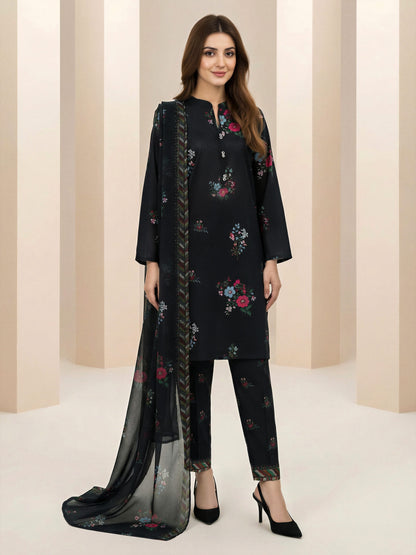 3 Piece Lawn Suit- Printed (Unstitched)