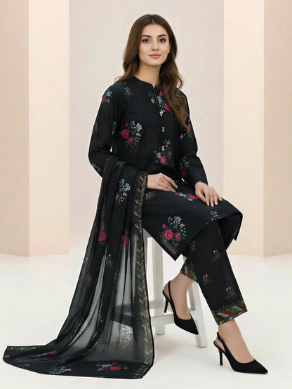 3 Piece Lawn Suit- Printed (Unstitched)