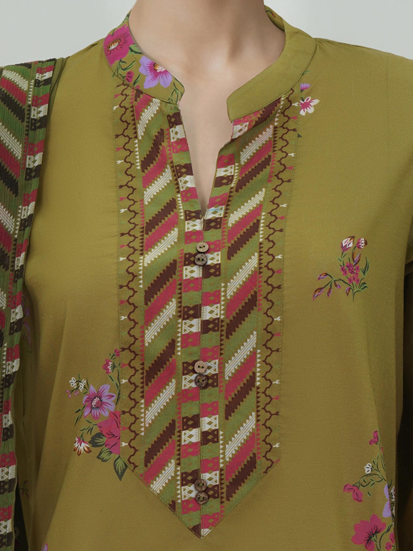 3 Piece Lawn Suit- Printed (Unstitched)