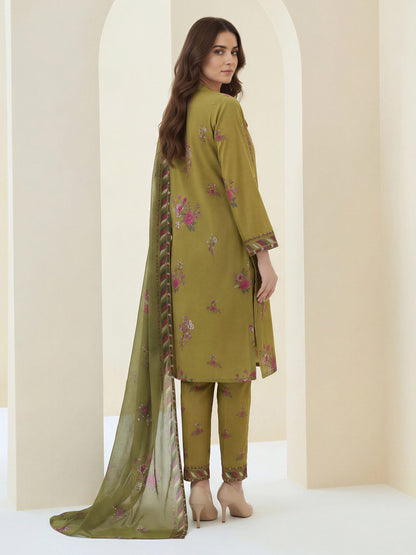 3 Piece Lawn Suit- Printed (Unstitched)