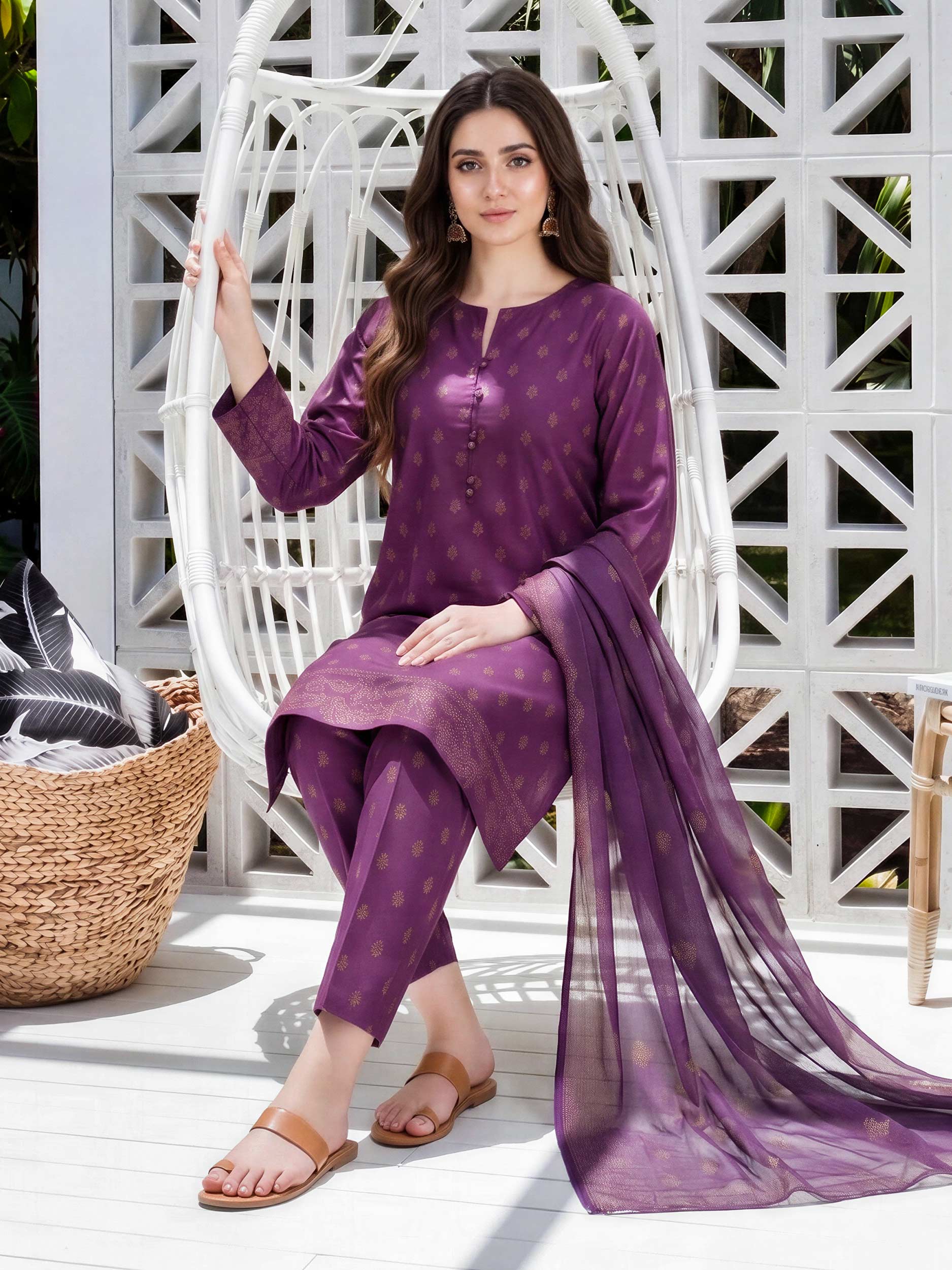 3 Piece Lawn Suit (Unstitched)