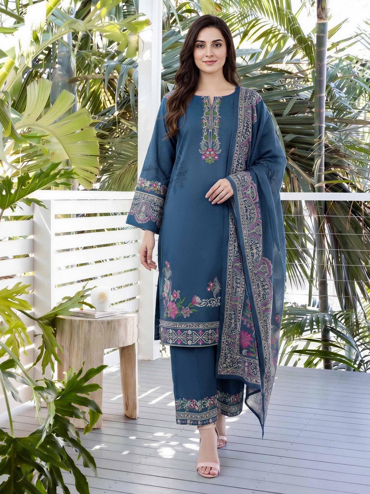 3 Piece Lawn Suit (Unstitched)