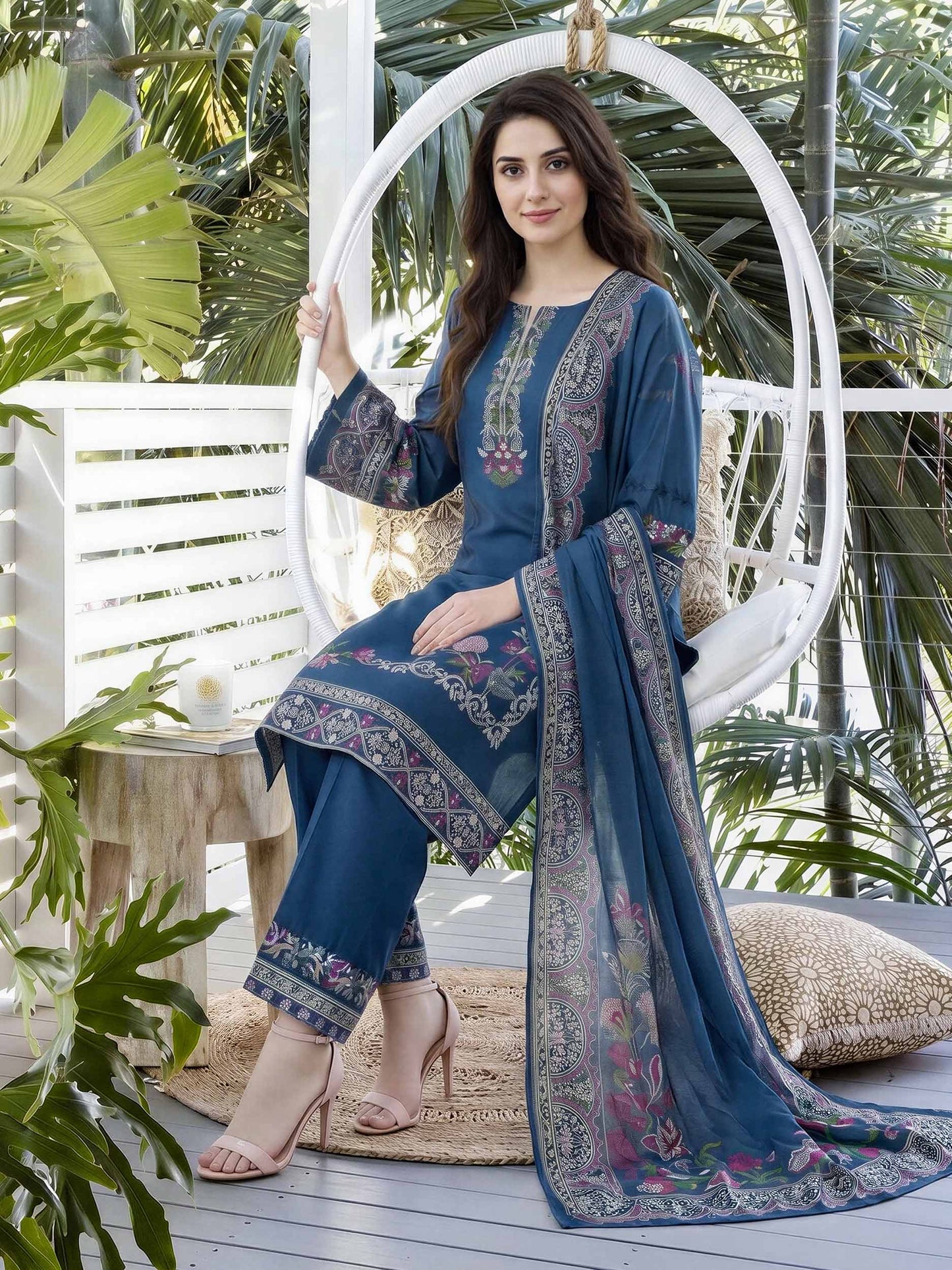 3 Piece Lawn Suit (Unstitched)