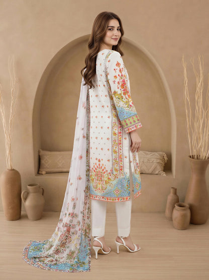 3 Piece Lawn Suit-Embroidered (Unstitched)