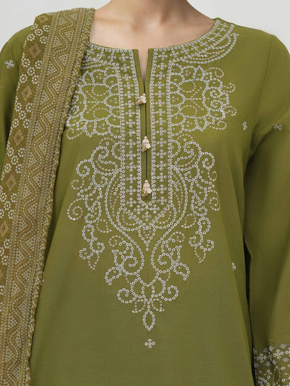 3 Piece Lawn Suit-Embroidered (Unstitched)