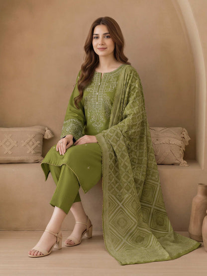3 Piece Lawn Suit-Embroidered (Unstitched)
