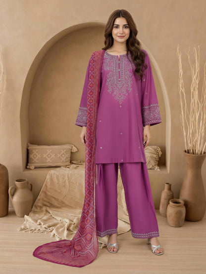 3 Piece Lawn Suit-Embroidered (Unstitched)