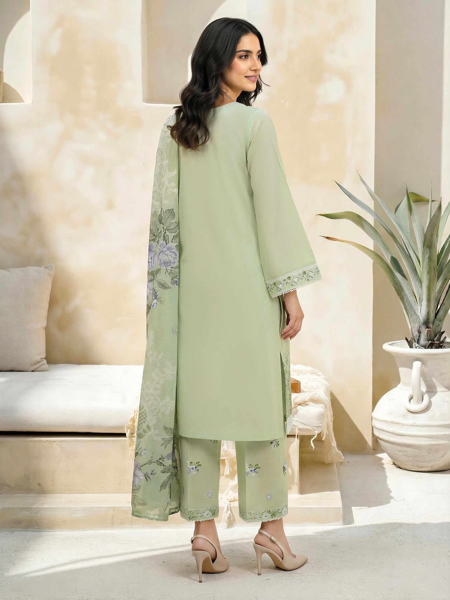 3 Piece Lawn Suit-Embroidered (Unstitched)