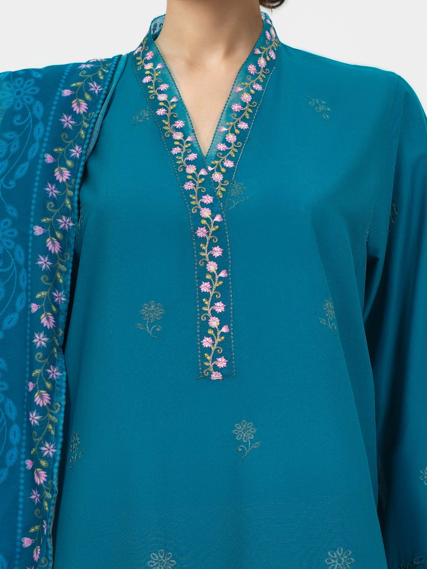 3 Piece Lawn Suit-Embroidered (Unstitched)