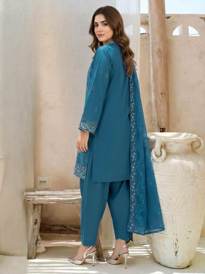 3 Piece Lawn Suit-Embroidered (Unstitched)