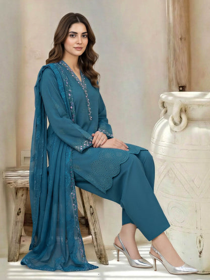 3 Piece Lawn Suit-Embroidered (Unstitched)