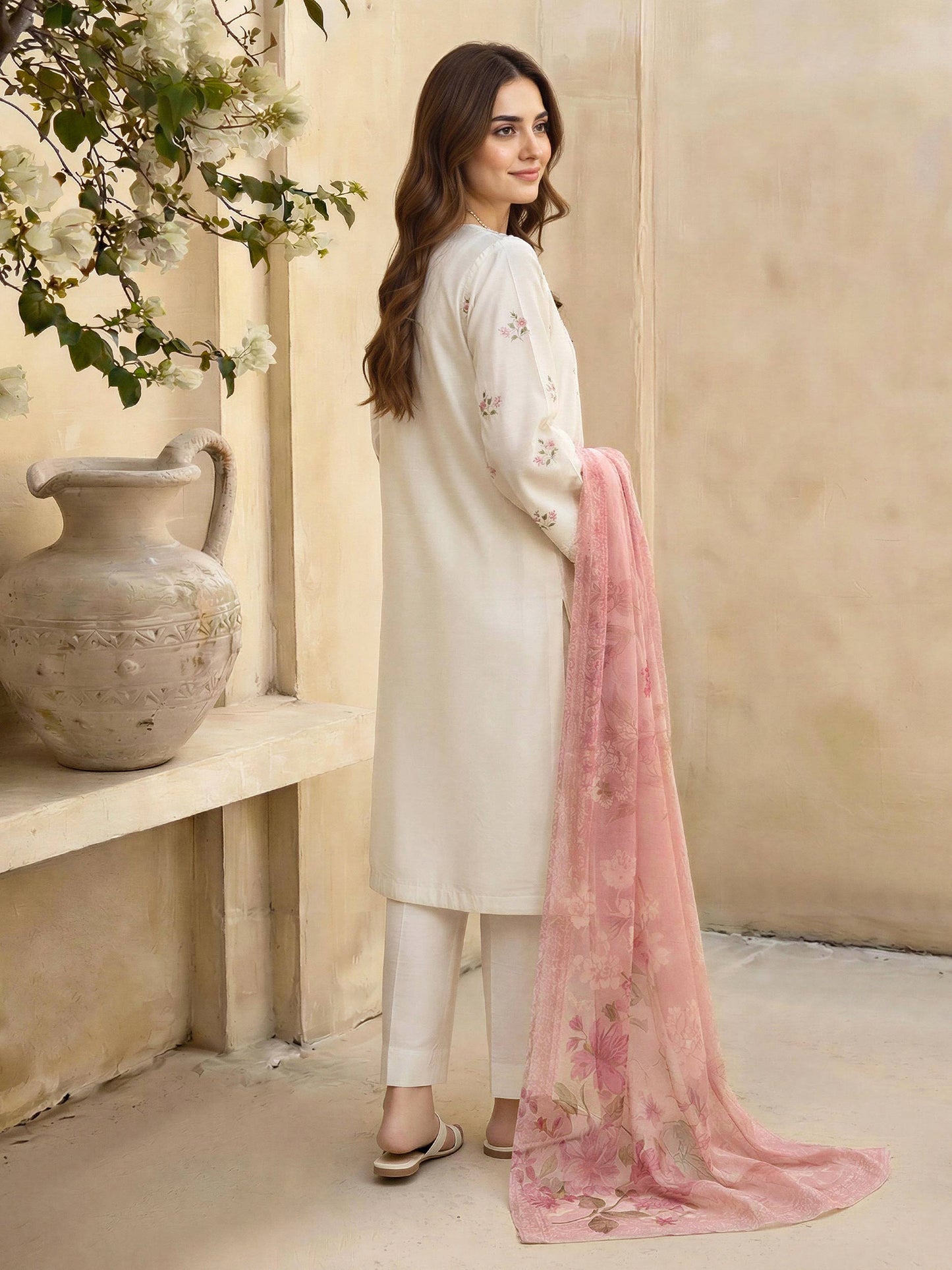 3 Piece Lawn Suit- Embroidered (Unstitched)
