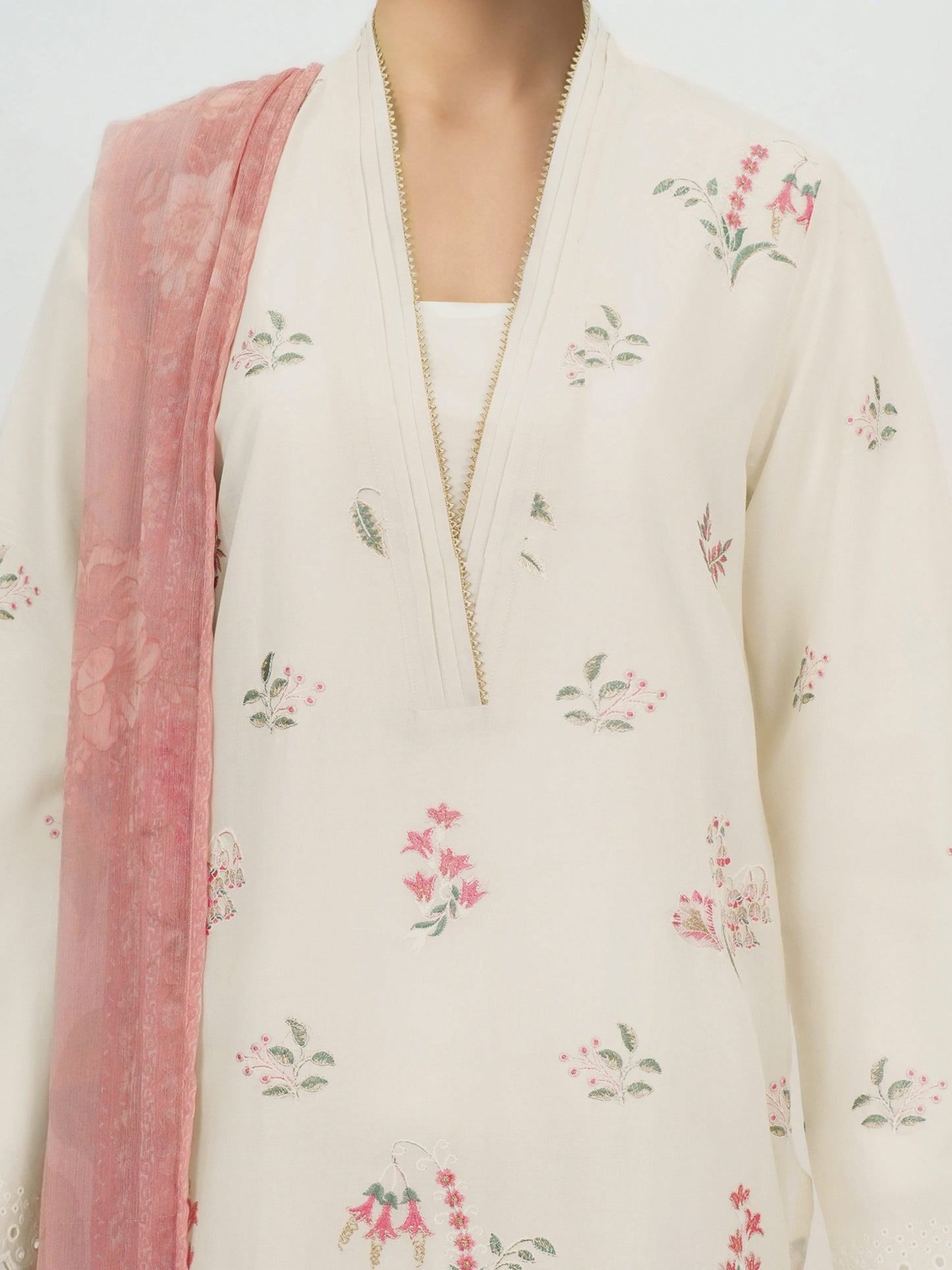 3 Piece Lawn Suit- Embroidered (Unstitched)