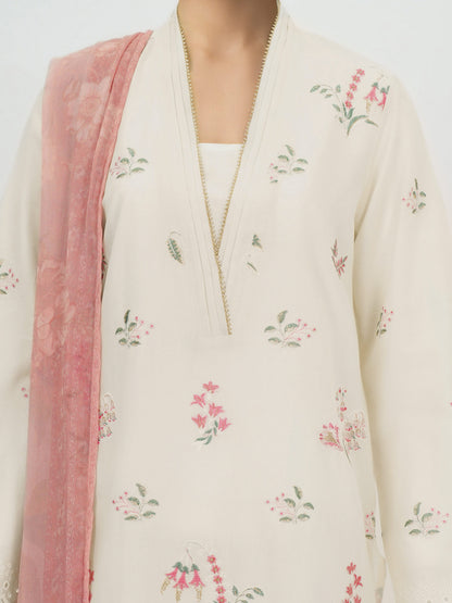 3 Piece Lawn Suit- Embroidered (Unstitched)