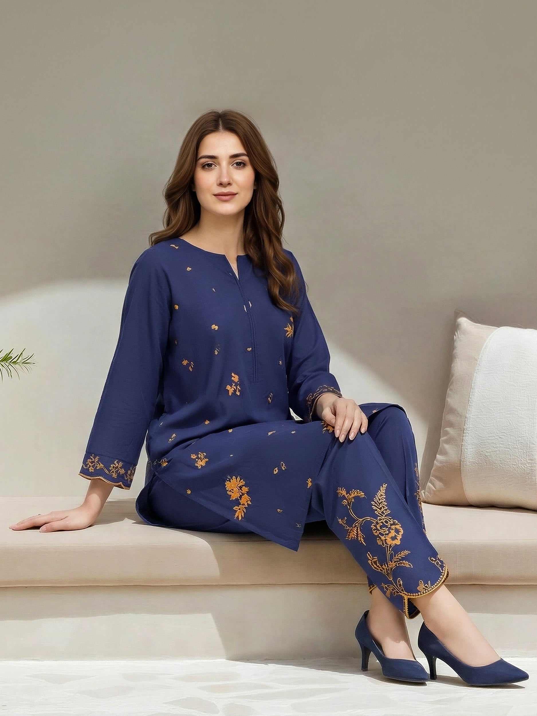 2 Piece Lawn Suit- Embroidered (Unstitched)