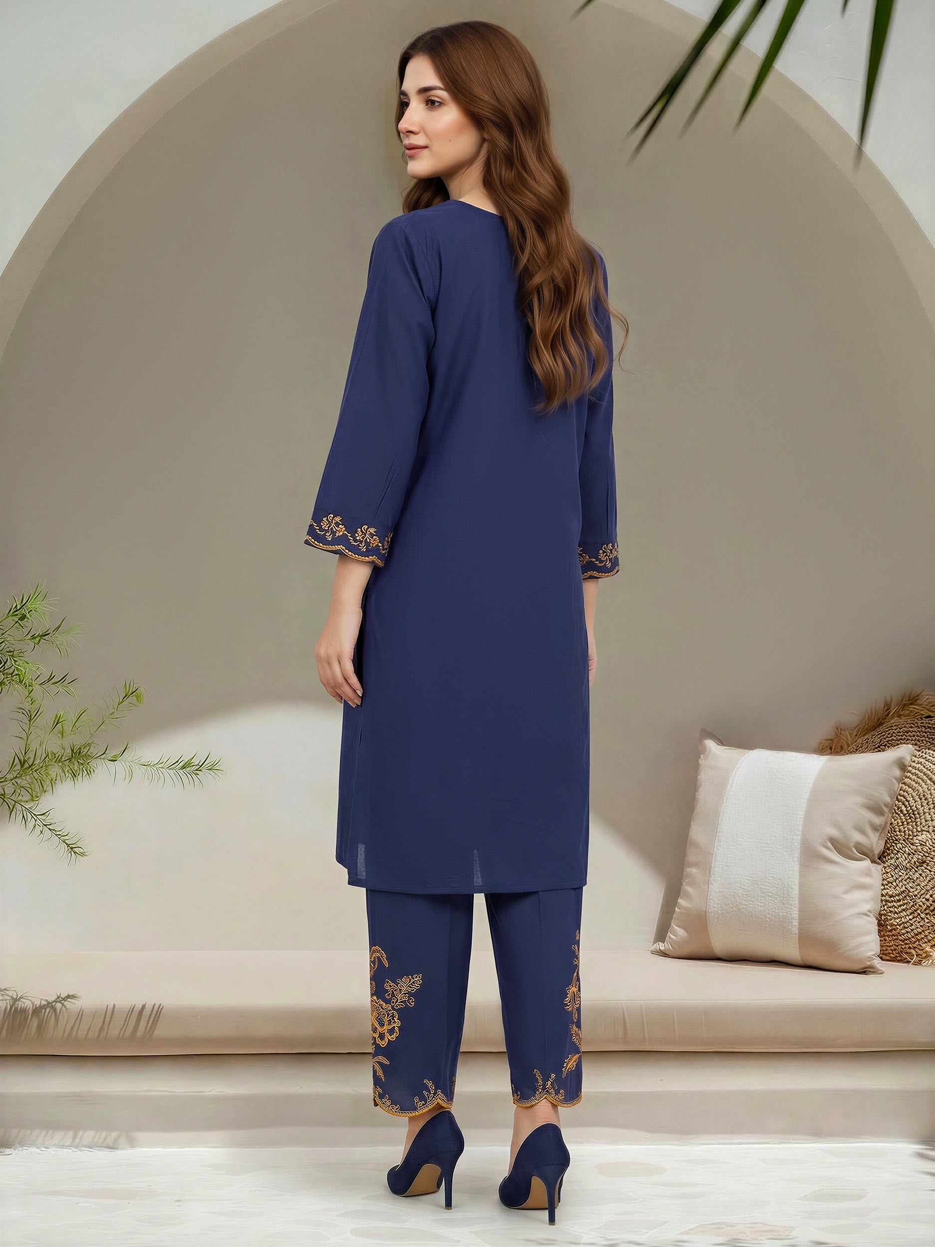 2 Piece Lawn Suit- Embroidered (Unstitched)