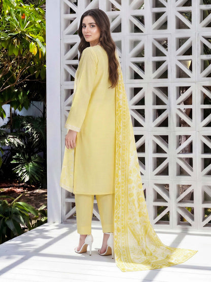 3 Piece Lawn Suit- Embroidered (Unstitched)   PRICE ISSUE