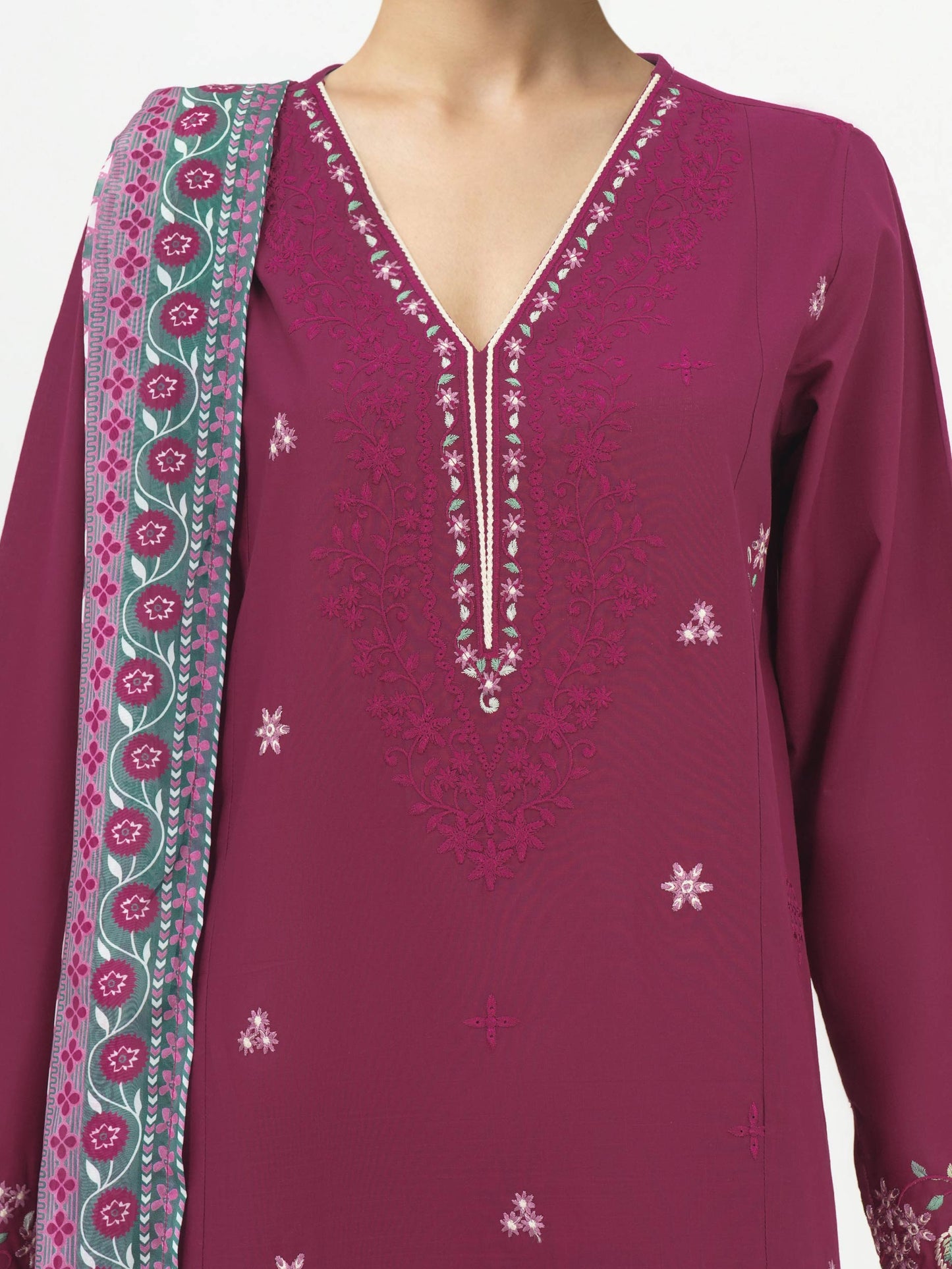 3 Piece Lawn Suit-Embroidered (Unstitched)